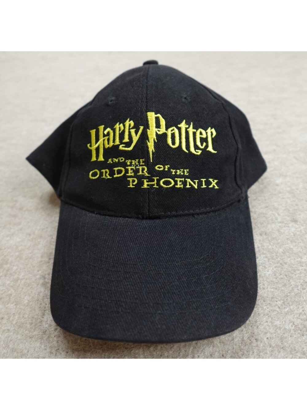 Harry Potter Hat Black Strapback Order of The Phoenix 2003 Embroidered Vintage